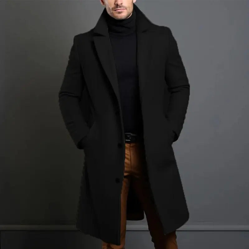 Avarati Noble Wool Coat – Premium Men’s Wool Overcoat with Timeless Tailored Design - AVARATI