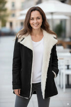 Avarati Everleigh Sherpa-Lined Fleece Jacket for Women — Open-Front, Warm - AVARATI