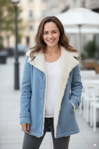 Avarati Everleigh Sherpa-Lined Fleece Jacket for Women — Open-Front, Warm - AVARATI