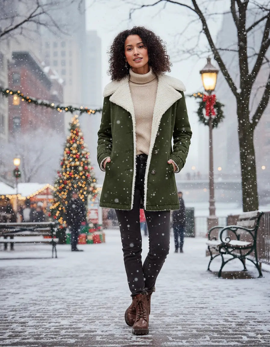 Avarati Aria Women’s Winter Jacket – Elegant Cotton Coat with Velvet Lining | Warm Autumn & Winter Outerwear - AVARATI