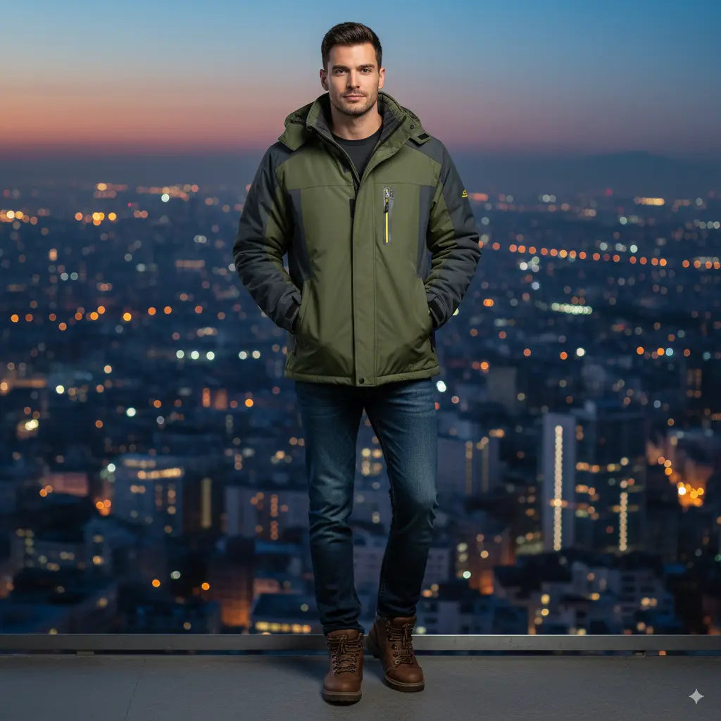 Avarati WinterGuard Men’s Jacket – Waterproof Men’s Winter Coat with Lightweight Insulation - AVARATI