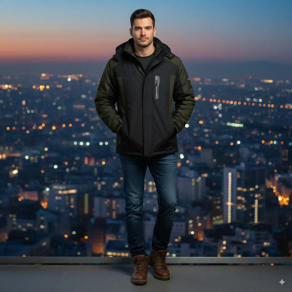 Avarati WinterGuard Men’s Jacket – Waterproof Men’s Winter Coat with Lightweight Insulation - AVARATI