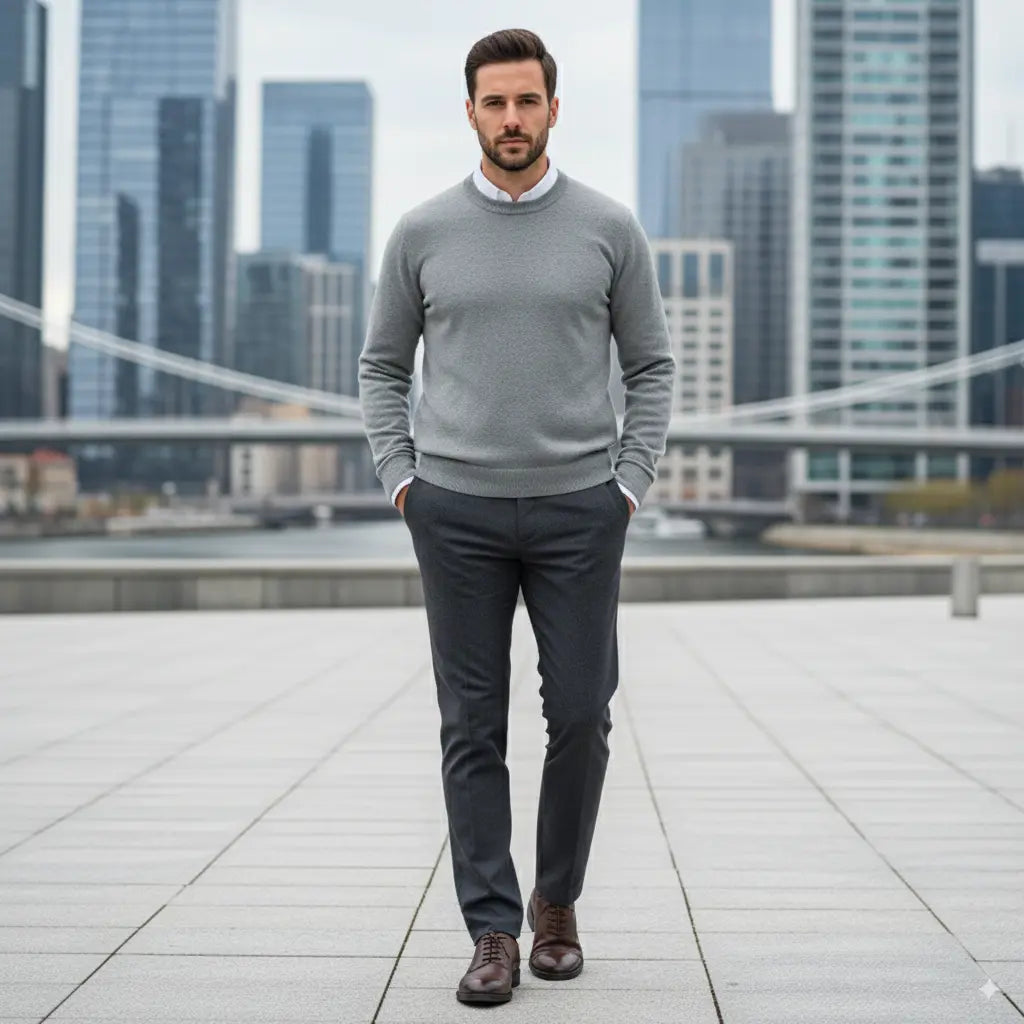 Avarati LuxeCashmere Men’s Sweater – Cashmere Pullover for Luxury Comfort - AVARATI