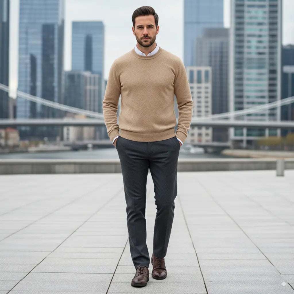 Avarati LuxeCashmere Men’s Sweater – Cashmere Pullover for Luxury Comfort - AVARATI