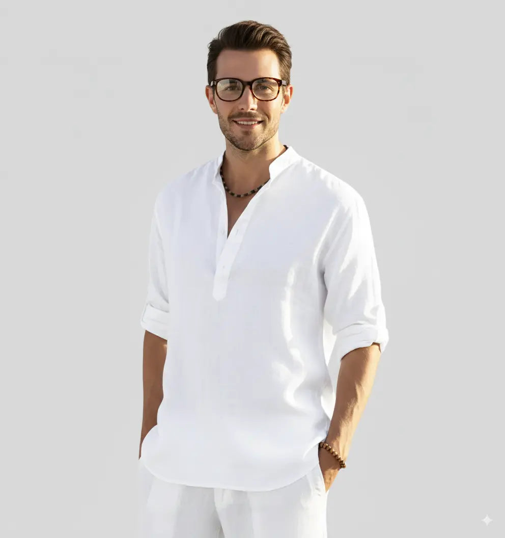 Avarati LinenEase Shirt – Premium Men’s Linen Shirt for Breathable Comfort & Timeless Style - AVARATI