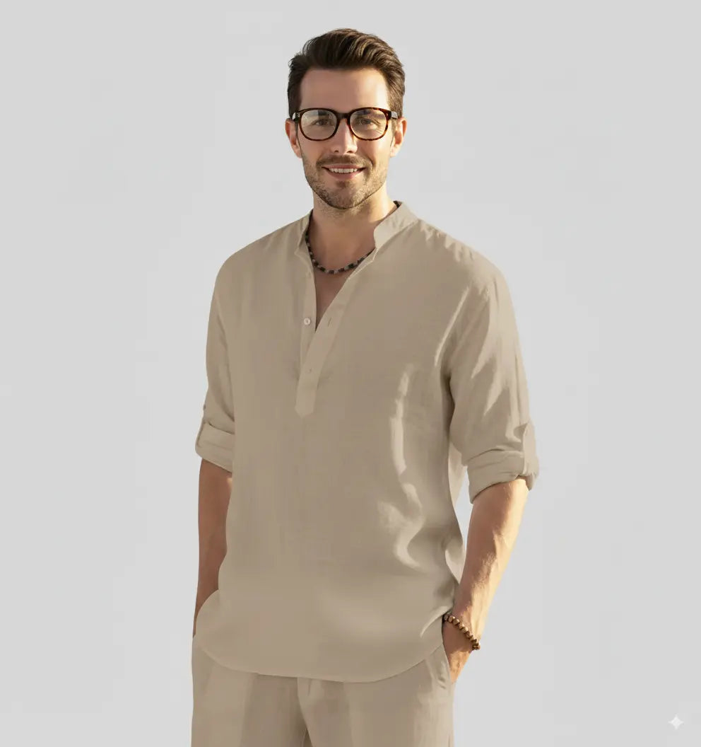 Avarati LinenEase Shirt – Premium Men’s Linen Shirt for Breathable Comfort & Timeless Style - AVARATI