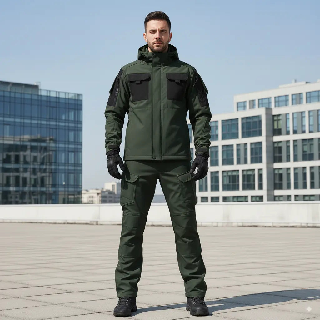 Avarati TerraShield Men’s Outdoor Set – Waterproof Windproof Softshell Jacket & Pants - AVARATI