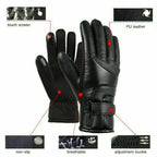 Premium Winter Waterproof Gloves - Heated Electric Gloves with Touch Screen Sensor-AVARATI